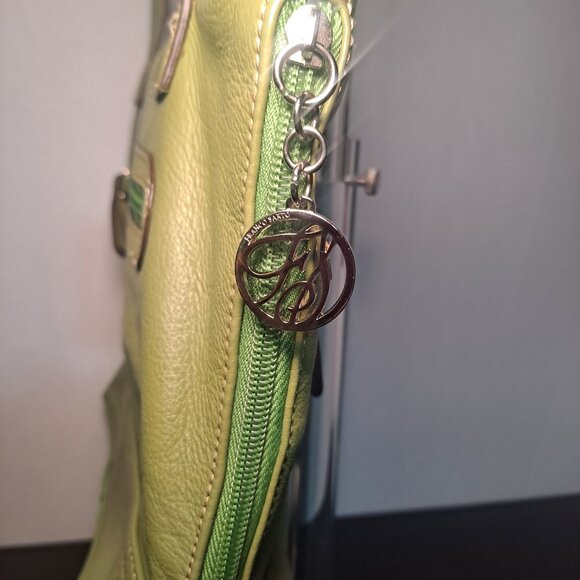 Share Franco Sarto Sage/Mint green leather hand bag - Picture 8 of 10